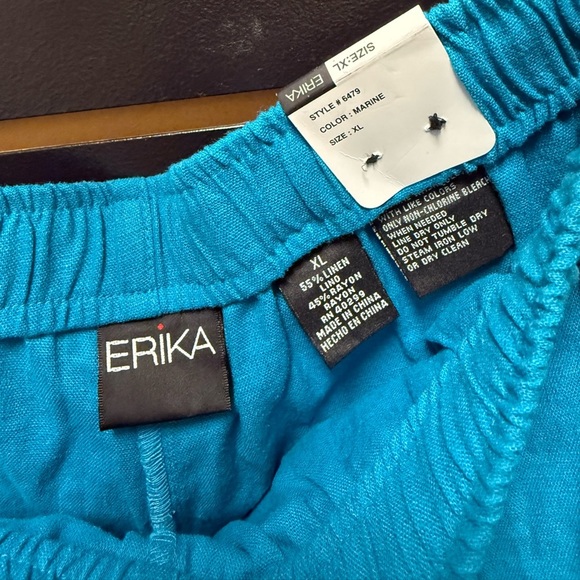 NWT Erika Marine blue capri size XL - Picture 3 of 4